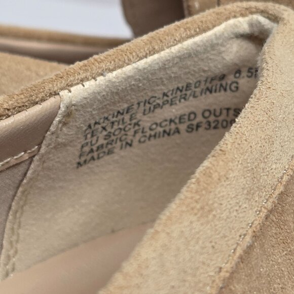 NWT Anne Klein Women's Kinetic Sand Suede Penny Loafer - Picture 4 of 7